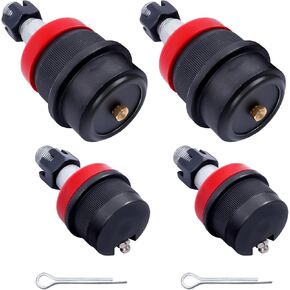 Heavy Duty Ball Joints (2 Upper & 2 Lower) Compatible with Jeep LJ/MJ/TJ/XJ/YJ/ZJ 1984-2006 Replaces 10642