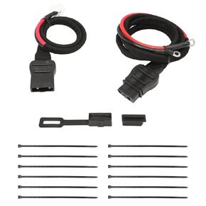 2 Pin Battery Cable Harness Truck and Plow Side Fits Western Fisher Snow Plow, with Dust Cover, Replaces 21294 61169 8274