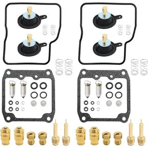 2Pcs Carburetor Repair Kits Replacement for Suzuki Intruder 1400 VS1400GLP 1993 1994 1995 1996 1997 1998 1999 2000 2001 2002 2003 2004 Carb Rebuild Sets