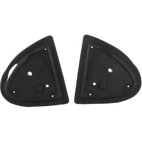 ZPSHYD Mirror Gasket, 1 Pair Rubber Door Mirror Base Seals Left and Right Side Mirror Gasket 2208110198 2208110298 for Mercedes-Benz W220 S320 S350 S430 1999-2006 (Black)