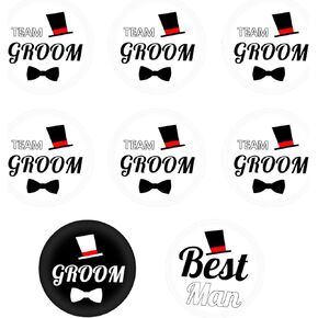 دبابيس فريق العريس، دبابيس أزرار حفلات الزفاف، لوازم هدايا فرقة القبيلة لحفلات العزوبية، مجموعة هدايا ديكور حفلات الزفاف (8 قطع) in Kuwait