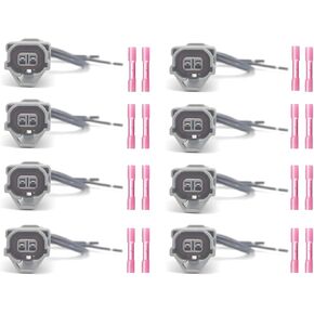 8 Pack Fuel Injector Connectors Wiring Harness Replacement for Kia Mitsubishi Nissan Hyundai Infiniti Toyota Lexus Audi 35310-23600