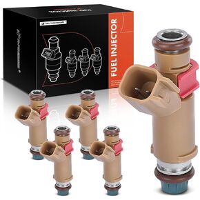 A-Premium Fuel Injectors Compatible with Volvo S40 2004-2010, V50 2005-2010, 2.4L 5-PC Set