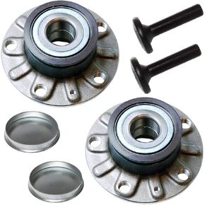 512336 x2 (for FWD,30mm Bearing) Rear Wheel Hub and Bearing Assembly Compatible with 06-13 Au-di A3 /15-20 VW e-Golf,10-21 Golf,06-21 GTI,19-21 Jetta,06-09 Rabbit # 1K0598611