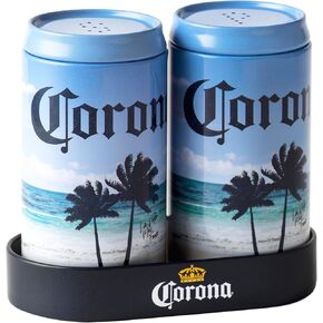The Tin Box Company Coca Cola Salt and Pepper Set with Holder, Red (776817-12)
