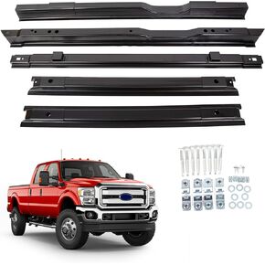طقم كروس سرير طويل من KUAFU بطول 8 أقدام متوافق مع 1999-2018 Ford F250 F350 2008-2016 Ford F450 استبدال دعم أرضية الشاحنة الطويلة لBC3Z9911215A/ YC3Z9911215BA