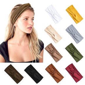 Jesries Headbands for Women Non Slip Turban Hair Wrap Elastic Hair Bands Running Headwrap Sweat Yoga Head Bands for Girls