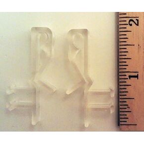 Amazing Drapery Hardware Hidden Valance Clips for Faux and Real Wood Window Blinds (6)