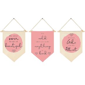 Transport,Construction,Vehicle Construction,Truck Nursery Decor-Flag Decor Gifts for Baby Boys Newborn Kids-Banner Wall Sign Gifts for Nursery Baby Room Playroom Bedroom Front Door-Set of 3