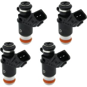 Fuel injector Compatible for 2001-2005 Honda Civic 1.7L. Replaces# 16450-PLC-003 16450-PLD-003.Pack of 4Pcs