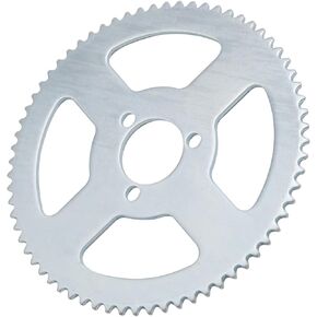 ضرس خلفي 68T 25H ترس ثلاثي الفتحات لوحة مسطحة 26 مم من الفولاذ الخلفي ضرس بديل متوافق مع 47cc 49cc دراجة نارية صغيرة ATV Karts in Kuwait