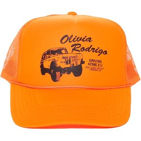 Olivia Rodrigo Unisex-Adult Standard Trucker HAT, Orange, One Size