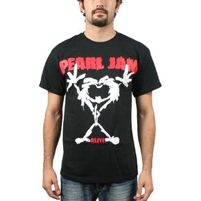 Pearl Jam Stick Man Men's T-Shirt - Black (Large)