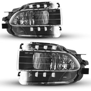 Fog Lights Lamps Assembly compatible for Lexus GS 300/350/430/450H/460 2006 2007 2008 2009 2010 2011 Driver Passenger Replacement Black