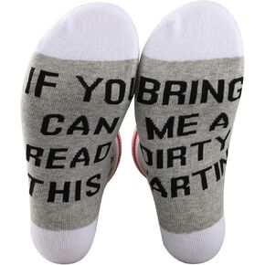 GJTIM Dirty Martini Gift Martini Lover Gift Cocktail Drinking Gift Cocktail Drinks Socks for Dirty Martini Lover