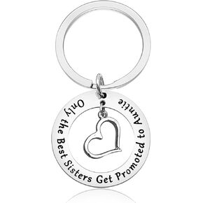 Promoted To Aunt Gift Future Aunt Gifts Keychain New Aunt Gifts Aunt Announcement Gifts Auntie to be Gift Aunt Pregnancy Announcement Jewelry Keychain Aunt To Be Gifts
