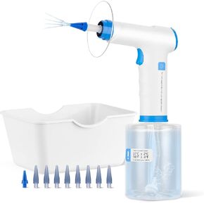 Electric Ear Cleaner - YESPOW USB-Rechargeable Ear Irrigation Flushing System with 4 Water Pressure Levels for Safely Ear Wax Removal, Ear Flushing Kit with 5 LED Lights, Earigator for Adults and Kids in Saudi Arabia