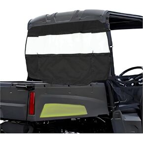 HECASA Rear Window Compatible with 2008-2020 Polaris RZR 800 800S 900xp RZR 570 Black & Clear Windscreen Dust Wind Barrier