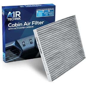 AirTechnik CF11819 Cabin Air Filter w/Activated Carbon | Fits Chevy Captiva, Equinox, GMC Terrain, Hyundai Azera, Santa Fe, Sonata, KIA Cadenza, Optima, Sedona, Saturn Vue - 20901295