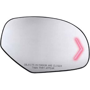 APA Replacement for Mirror Glass with Arrow Turn Signal 2007-2014 SILVERADO SIERRA TAHOE YUKON SUBURBAN ESCALADE AVALANCHE Driver Left Side GM1324137
