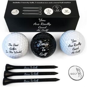 Funny Golf Balls Novelty Golf Balls Colored Golf Balls Practice Golf Balls High-Visibility Distance Golf Balls 6 Pack