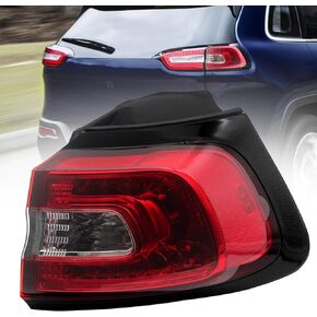Tail Lights Assembly Compatible with 2014 2015 2016 2017 2018 Jeep Cherokee Outer Tail Brake Light (Left Driver Side)