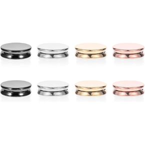 8Pairs Buttons, Multi-Purpose Colorful Hijab Pins, No-Snag Scarf Clasp, Pinless Brooch for Women Scarves Clothes, Oblate Style in Kuwait