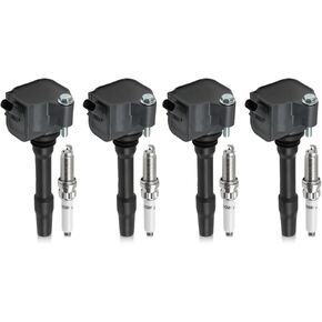 UF750 Set of 4 Ignition Coil Packs & Spark Plugs Kit 94201 Replacement for 228i 230i 330e 330i 430i 530e 530i 540i 840i M3 M4 M235i M440i 740i X1 X2 X3 X4 X5 X6 Z4 Cooper Countryman