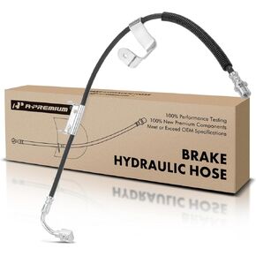 A-Premium Front Driver Brake Hydraulic Hose Compatible with Chevy, GMC and Hummer Models - Avalanche 2500, Silverado 1500/2500 HD, Silverado 2500/3500, Sierra 2500/3500, Sierra 1500/2500 HD Classic