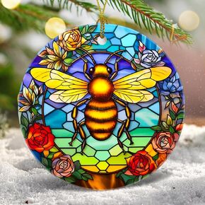 Christmas Tree Decorations Eagle Ornament, Smooth Ceramic Christmas Tree Ornaments, Xmas Decorative Hanging Ornaments, Christmas Decor Indoor Home Party Gifts Souvenir Eagle