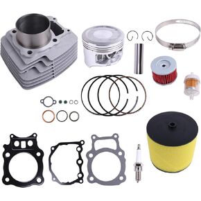 355cc Cylinder Piston Kit Compatible with Honda Rancher TRX350 TRX 350 2000-2006 12100-HN5-670 17211-HN5-670 Oil Fuel Filter Spark Plug Gasket Set