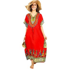 Kaftan Dress Plus Size Polyester Long Maxi Beach Cover Ups Caftan Loungewear House Dresses for Women