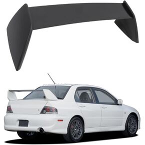 SCITOO Spoiler Wing JDM EVO Style Fits for 2003-2007 for Mitsubishi Lancer Evolution EVO 7 8 9 ABS Matte Black Rear Trunk Spoiler Wing