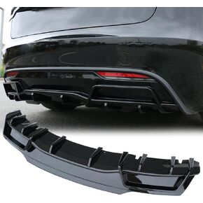 Rear Diffuser for Tesla Model 3 2024 Gloss Black Rear Bumper Diffuser Lip