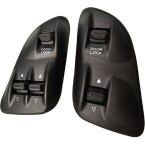 SWITCHDOCTOR Window Master Switch, Master Bezel, Front Passenger Bezel, Lock, Window Switch Set for 1994-1997 Dodge Ram, 1997 Dodge Dakota (Regular Cab, Single Cab, Club Cab)