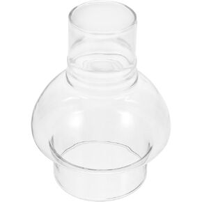 Holibanna Clear Glass Lamp Chimney Kerosene Lamp Shade Oil Lamp Chimney Tall Clear Glass Replacement Lamp for Vintage Antique Oil Lamps 4.7X3.5 Inch