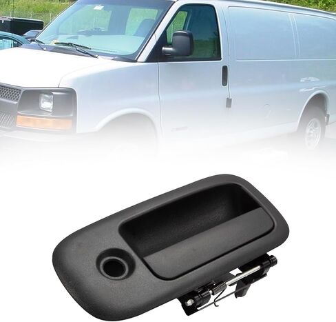 مقبض الباب الخارجي يناسب شيفروليه اكسبرس سافانا 1500 2500 3500 4500 1996-2009 فان جانب السائق الأيسر الأمامي مع فتحة المفتاح استبدال 10359094 in Kuwait