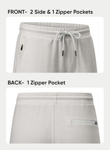 JMIERR Mens Gym Shorts Cotton 7" Running Workout Shorts Zipper Pocket Sweat Athletic Shorts in Kuwait