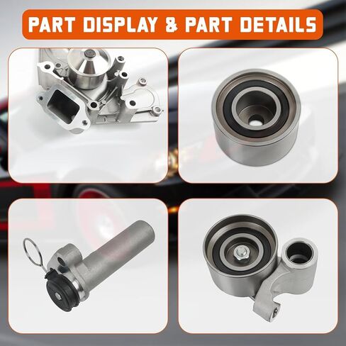 مجموعة حزام التوقيت مع مضخة مياه تناسب 1998-2007 LandCruiser Sequoia Tundra 4Runner 4.7L V8 رمز Eng: 2UZFE، لـ 1998-2000 Lexus-LS400 SC400 GS400 GX470 LX470 4.7L V8 رمز Eng: 1UZFE in Kuwait