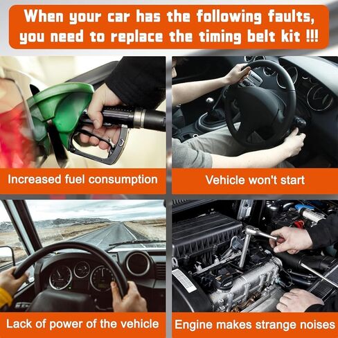 مجموعة حزام التوقيت مع مضخة مياه تناسب 1998-2007 LandCruiser Sequoia Tundra 4Runner 4.7L V8 رمز Eng: 2UZFE، لـ 1998-2000 Lexus-LS400 SC400 GS400 GX470 LX470 4.7L V8 رمز Eng: 1UZFE in Kuwait