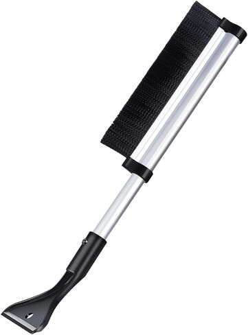 Qisan 16"-24" Snow Brush and Ice Scrapers for Car Windshield Cleaning, Extendable Ice Scraper with Foam Grip | Snow Brush for Car Accessories | Truck Snow Brush | Windshield Snow Remover in Saudi Arabia