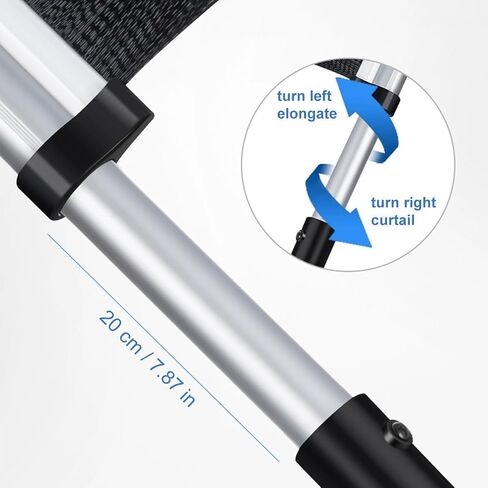 Qisan 16"-24" Snow Brush and Ice Scrapers for Car Windshield Cleaning, Extendable Ice Scraper with Foam Grip | Snow Brush for Car Accessories | Truck Snow Brush | Windshield Snow Remover in Saudi Arabia
