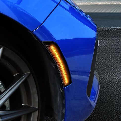 KUNGKIC For Toyota GR86 Subaru BRZ 2021 2022 2023 2024 LED Turn Signal Brake Parking Side Marker Light Daytime Running Waterproof Sequential Blink Sport Style Extend Decoration Accessories Black Lens in Kuwait