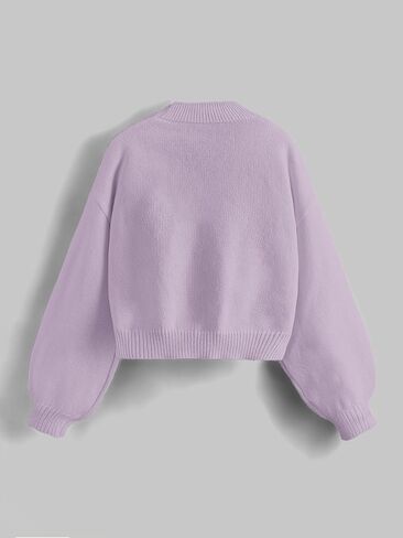 GORGLITTER Women's Floral Button Down Cardigan Sweater Long Sleeve Drop Shoulder Knit Tops in Saudi Arabia