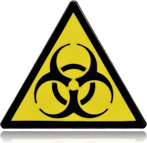 Biohazard Safety Warning Hard Enamel Pin in Saudi Arabia