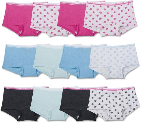 ملابس داخلية قصيرة للفتيات من Fruit of the Loom (ألوان متنوعة - 6 قطع، 12) in Saudi Arabia