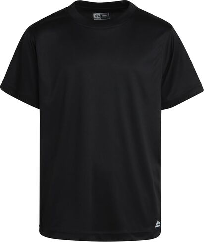 RBX Boys' Athletic T-Shirt - 2 Pack Active Performance Dry-Fit Sports Tee (Size 4-16), Size 10-12, White/Grey in Kuwait