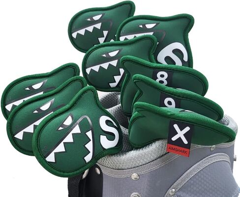 Palette Golf Iron Covers / 9pcs Set/Golf Head Covers/Golf Club Covers (Yellow) in Saudi Arabia