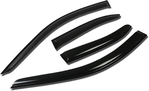 DNA MOTORING WVS-116 Vent Window Visor Deflector Rain/Sun Guard, Dark Smoke in Saudi Arabia
