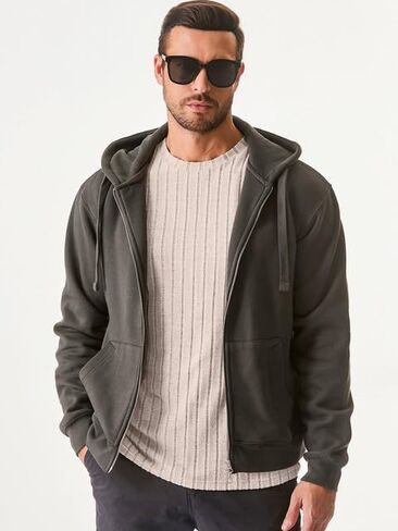 JMIERR Mens Casual Long Sleeve Lightweight T-Shirt Slim Fit Knit Crew Neck Stretch Ribbed Undershirts for Men, US38(S), Black in Saudi Arabia